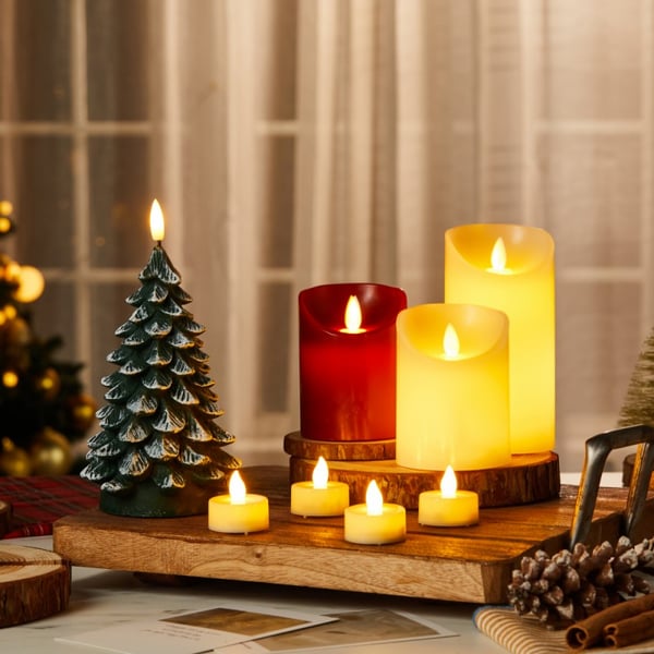 Flameless Christmas Tree Candles