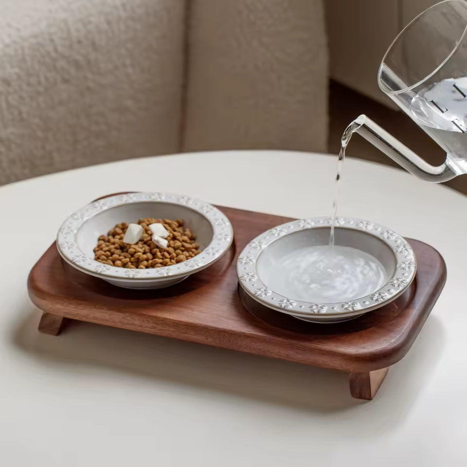 Nordic Cat Bowls Set