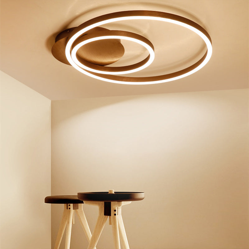 Dual-Ring Ceiling Light