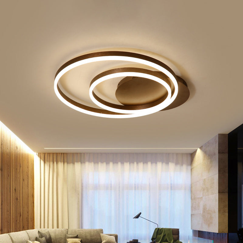 Dual-Ring Ceiling Light