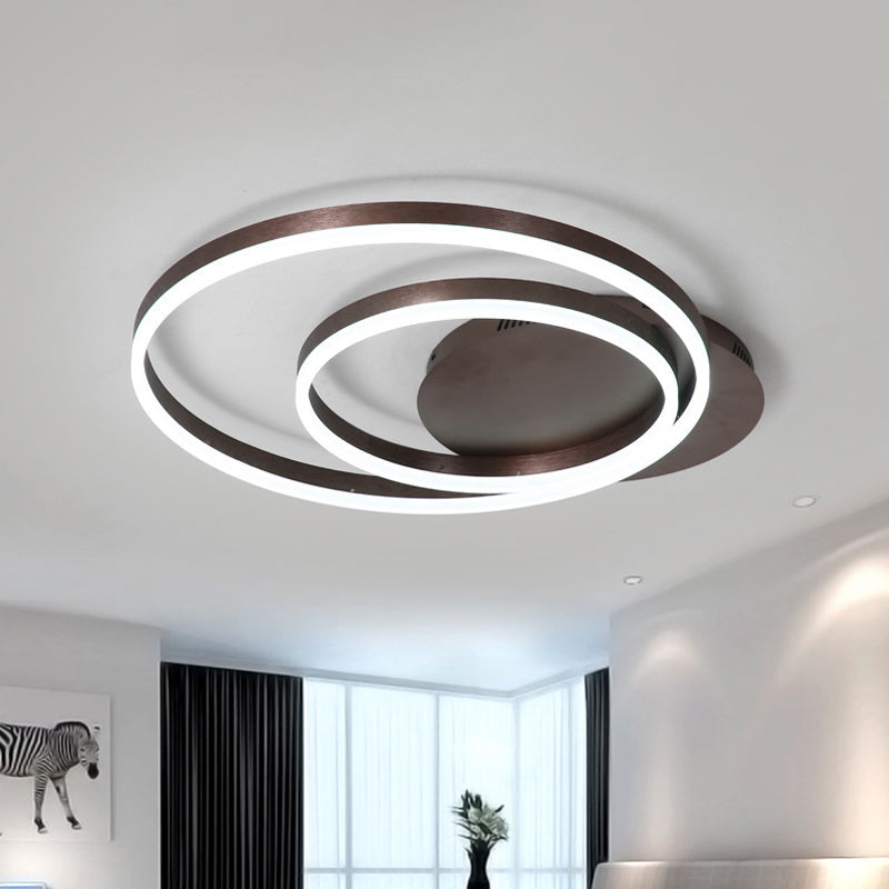 Dual-Ring Ceiling Light