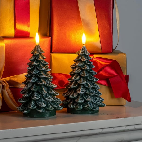 Flameless Christmas Tree Candles