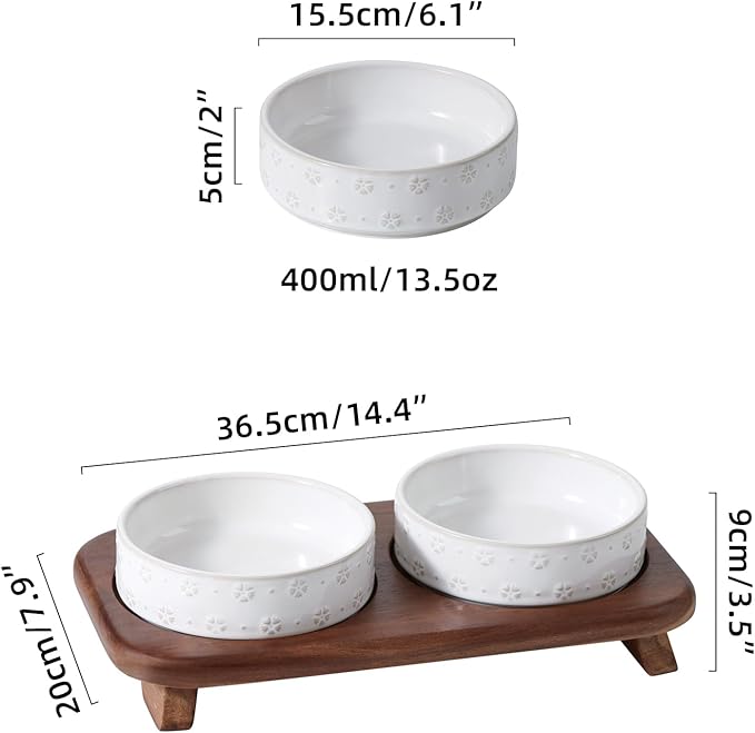 Nordic Cat Bowls Set
