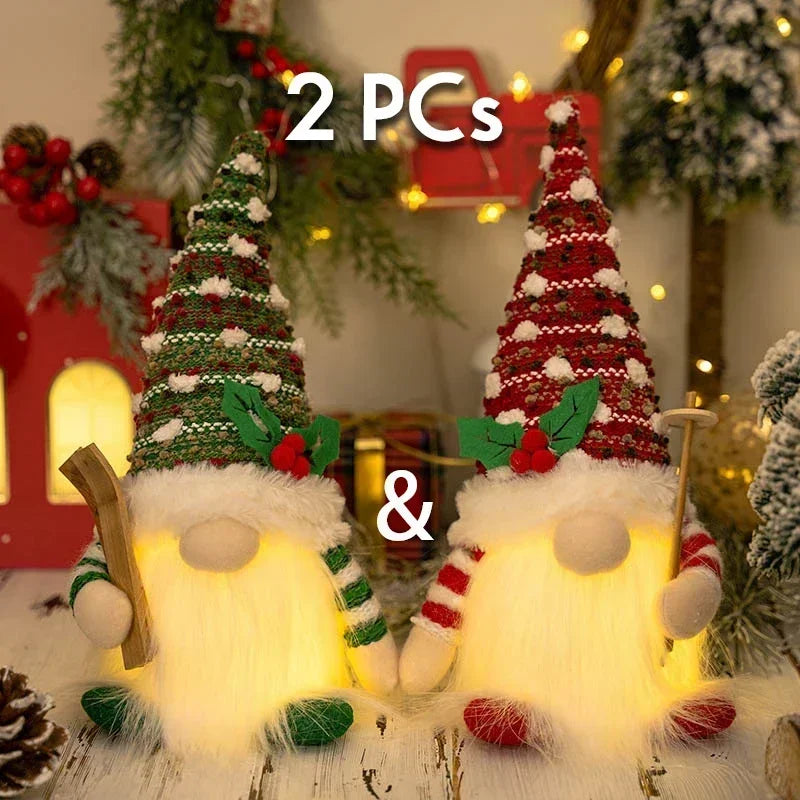 Glowing Christmas Gnome Doll