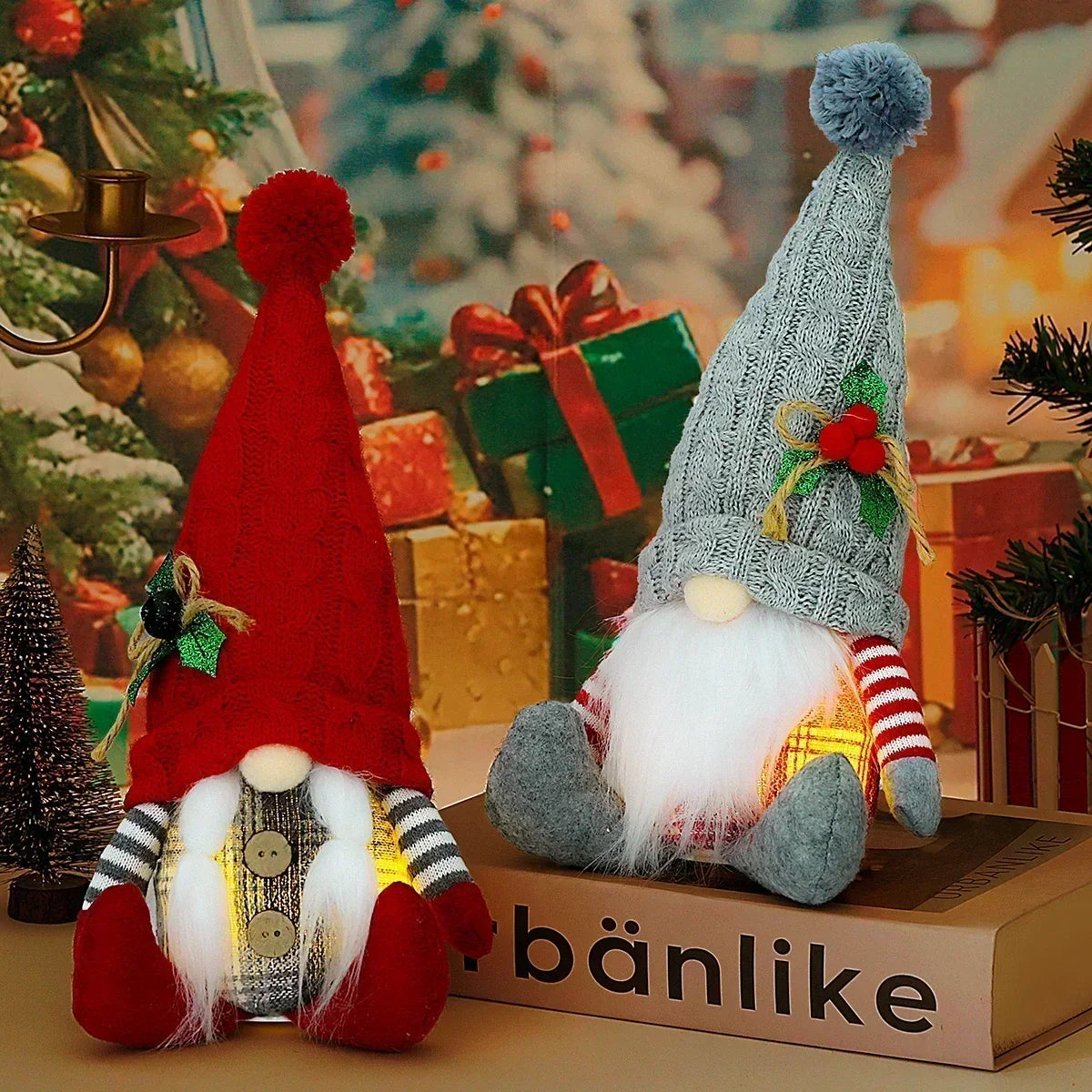 Glowing Christmas Gnome Doll