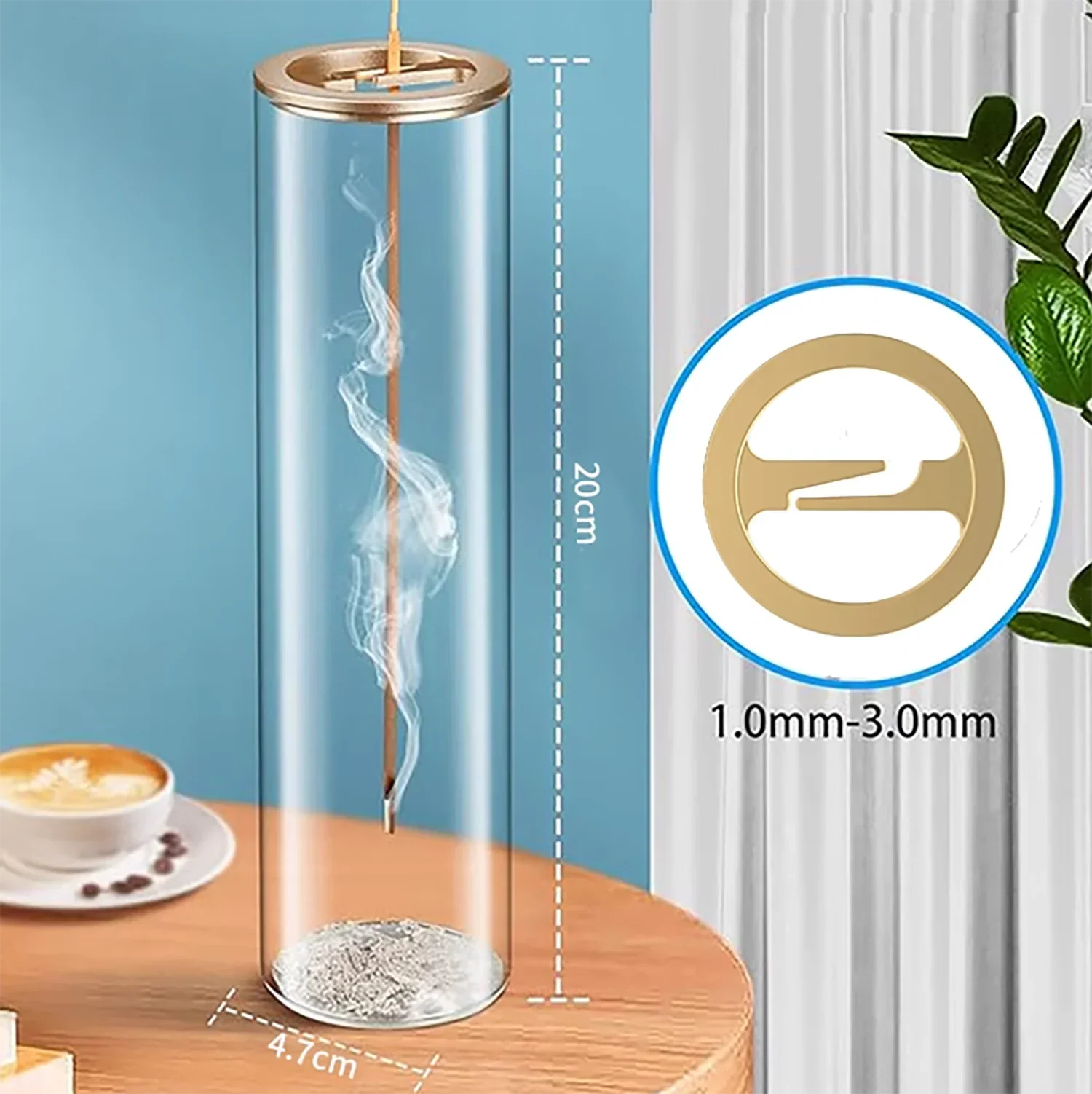 AuraGlass Incense Burner