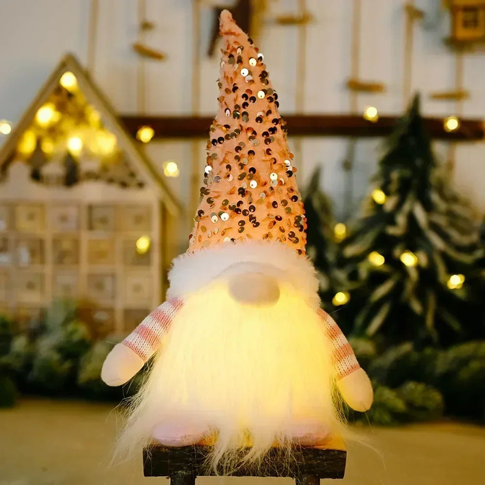 Glowing Christmas Gnome Doll