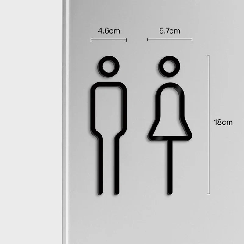 Vero Toilet Door Signs