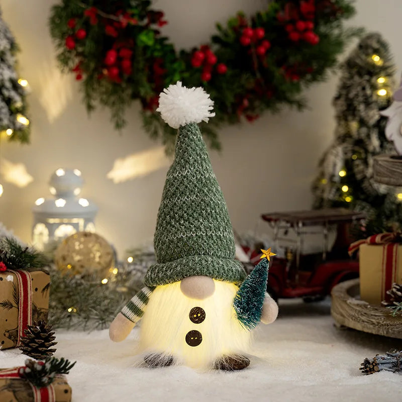 Glowing Christmas Gnome Doll