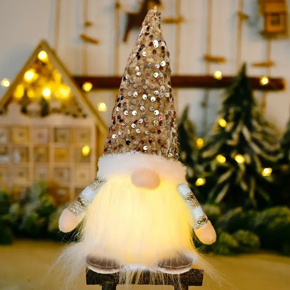 Glowing Christmas Gnome Doll