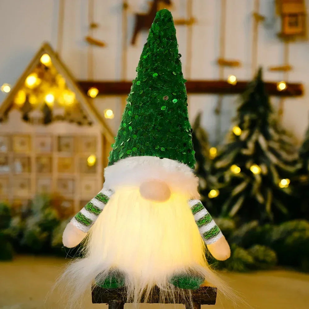 Glowing Christmas Gnome Doll