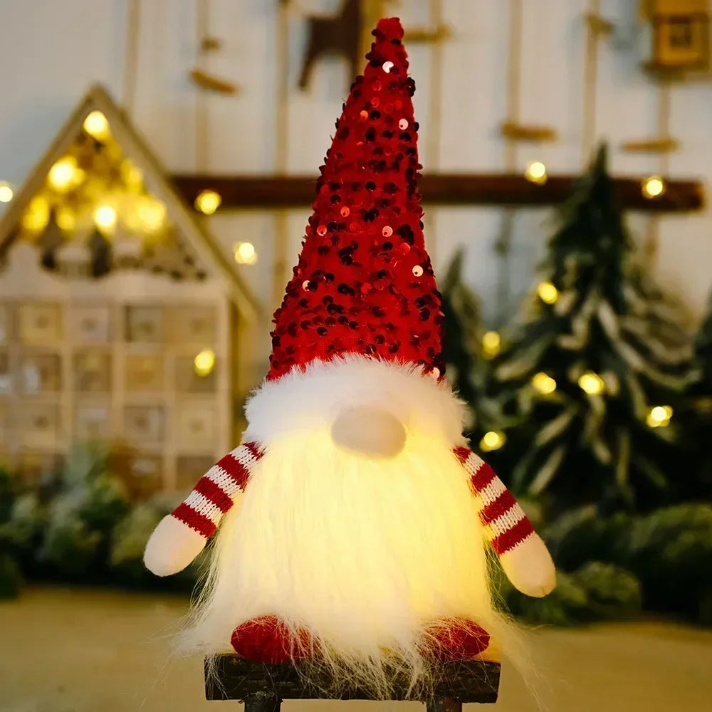 Glowing Christmas Gnome Doll