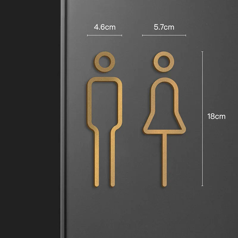 Vero Toilet Door Signs