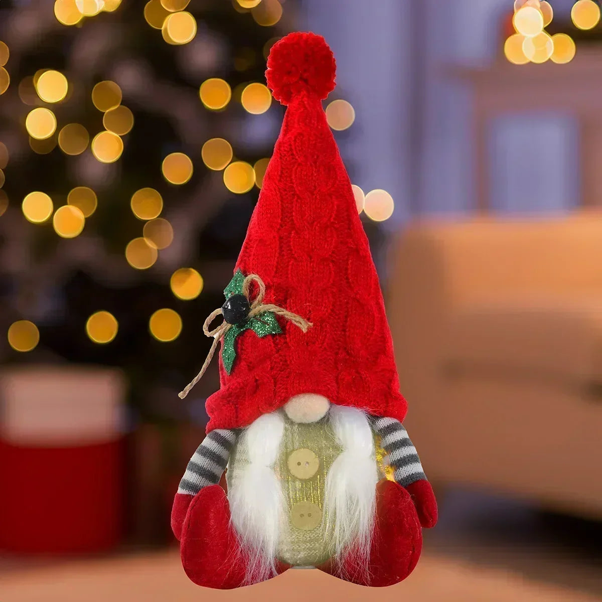 Glowing Christmas Gnome Doll