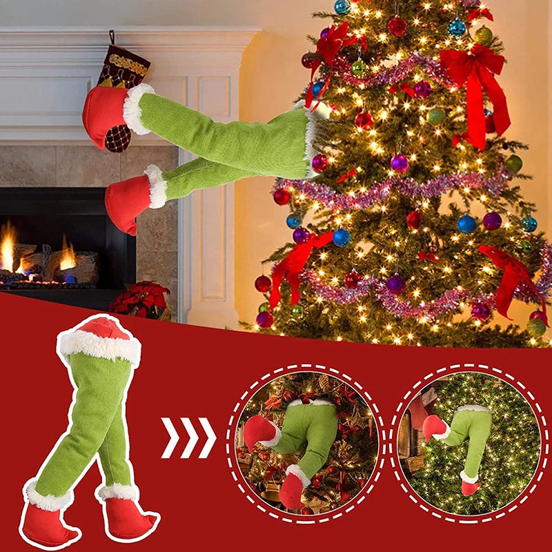 Grinch Legs Christmas Tree Decoration