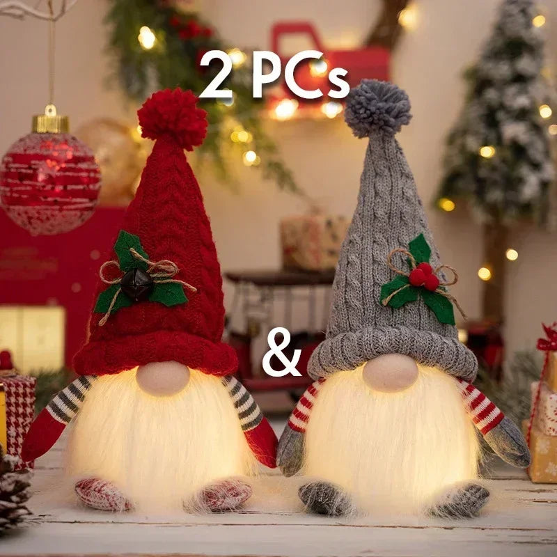 Glowing Christmas Gnome Doll