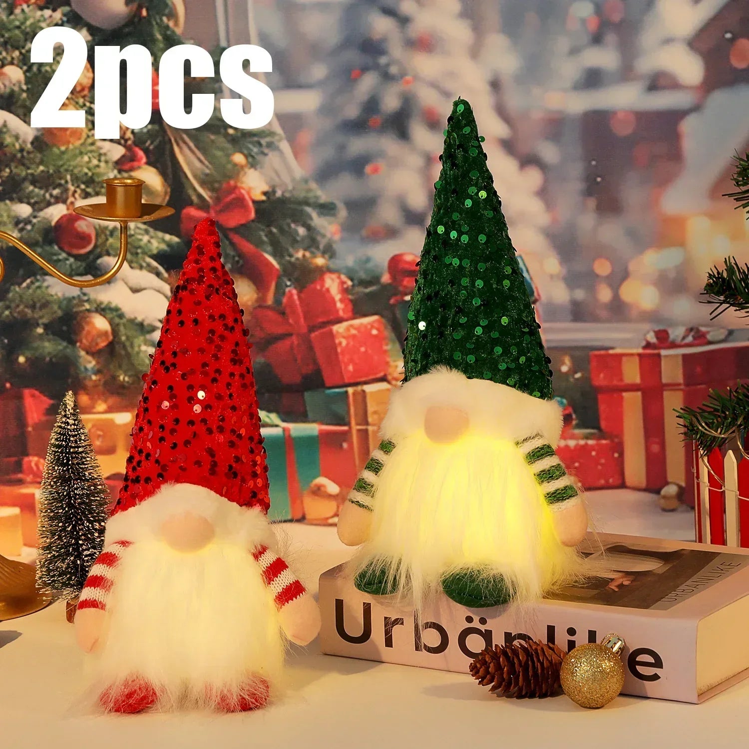 Glowing Christmas Gnome Doll