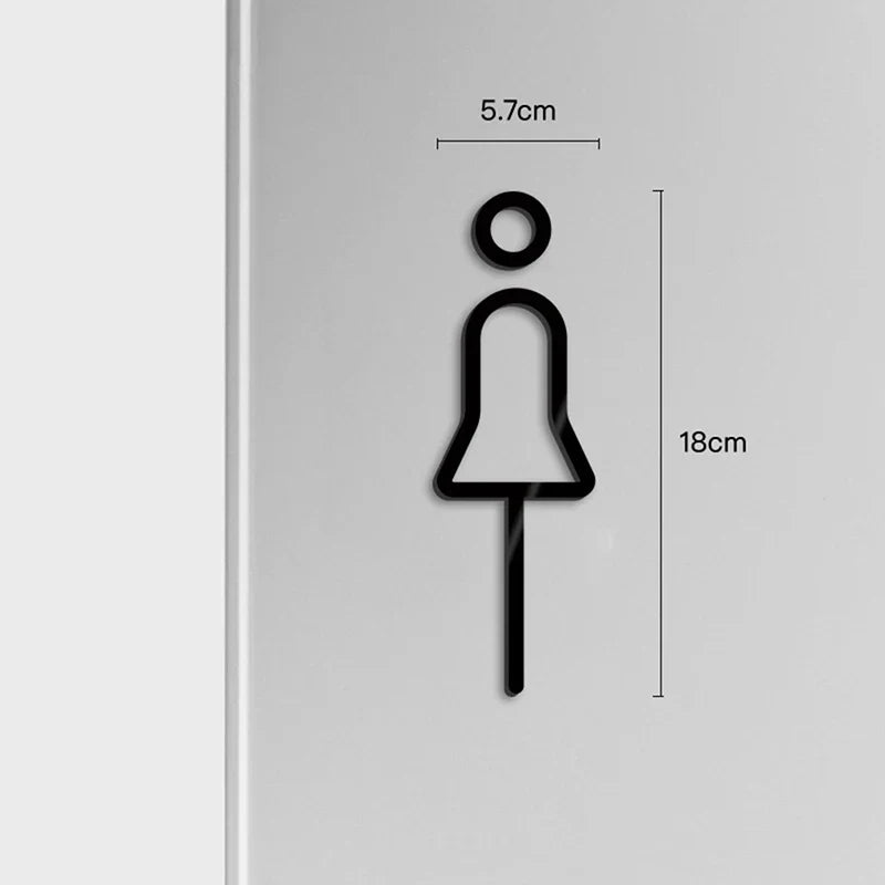 Vero Toilet Door Signs
