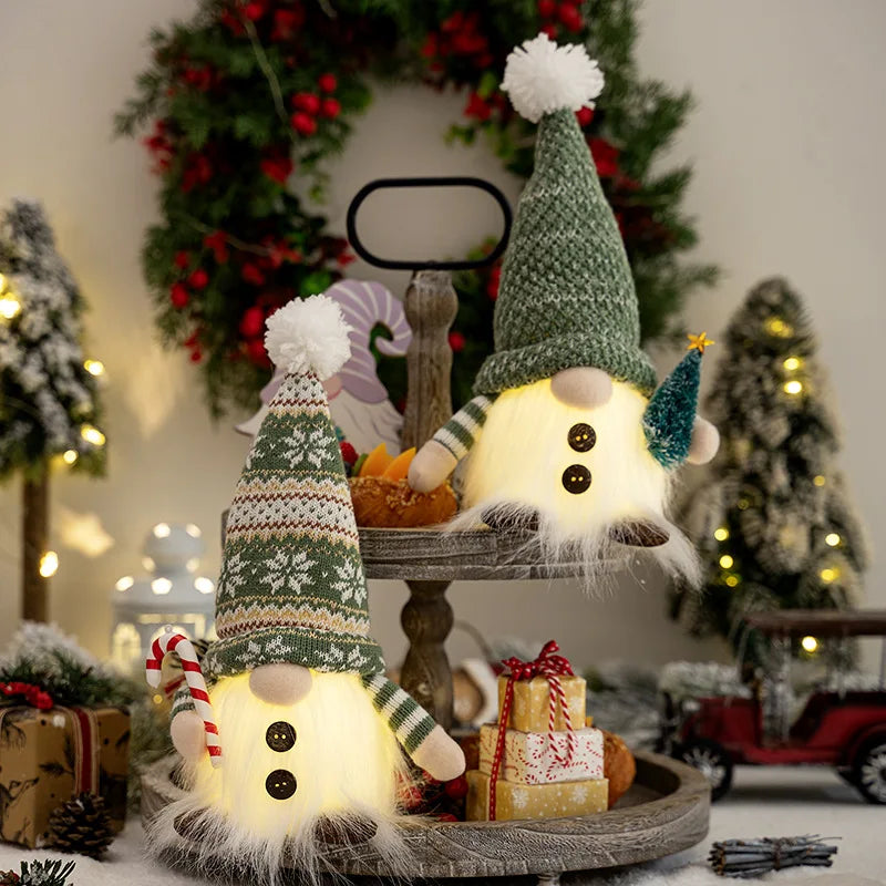 Glowing Christmas Gnome Doll