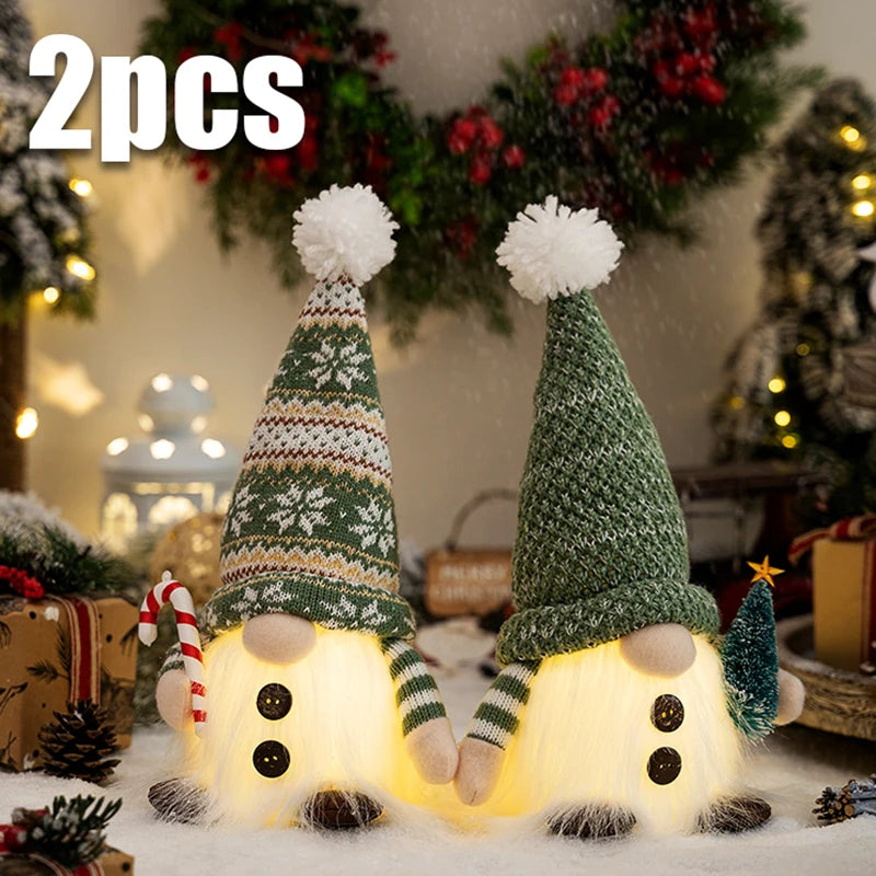 Glowing Christmas Gnome Doll