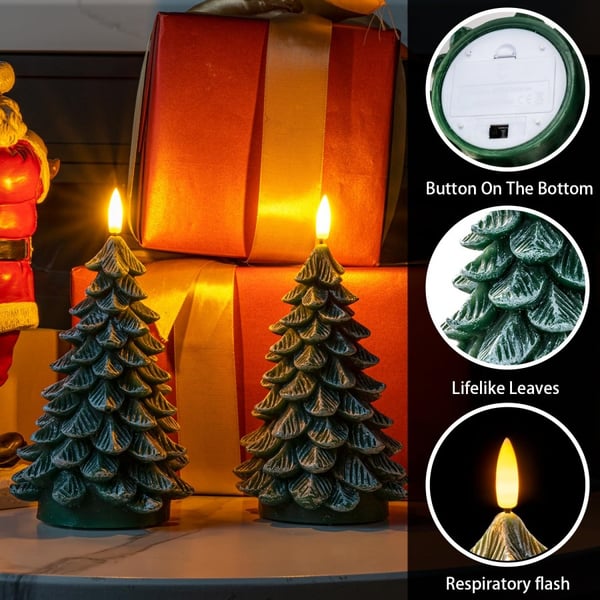 Flameless Christmas Tree Candles