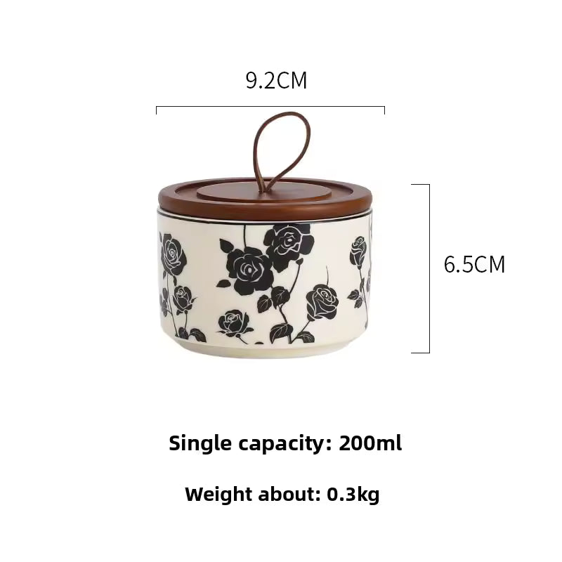 Roselle Vintage Ceramic Jar Set