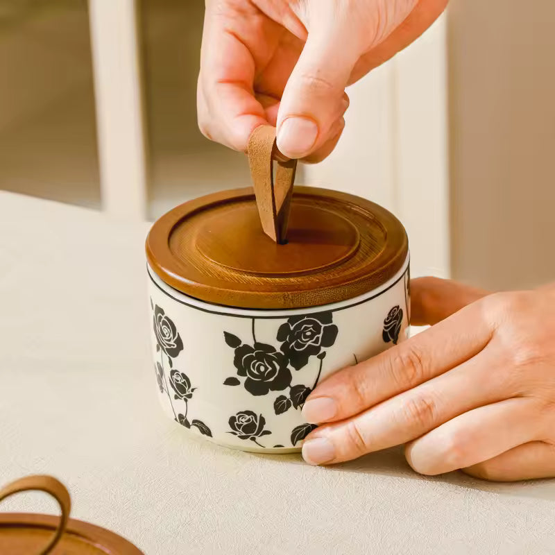 Roselle Vintage Ceramic Jar Set