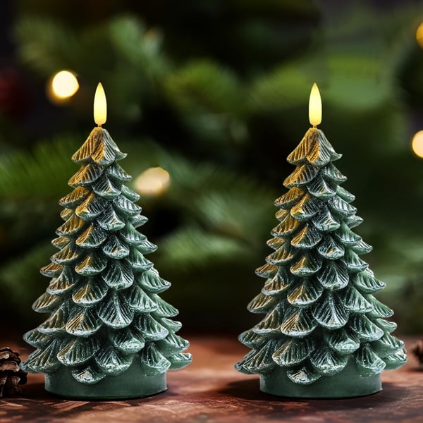 Flameless Christmas Tree Candles