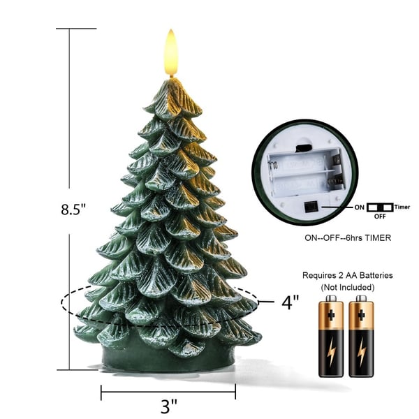 Flameless Christmas Tree Candles